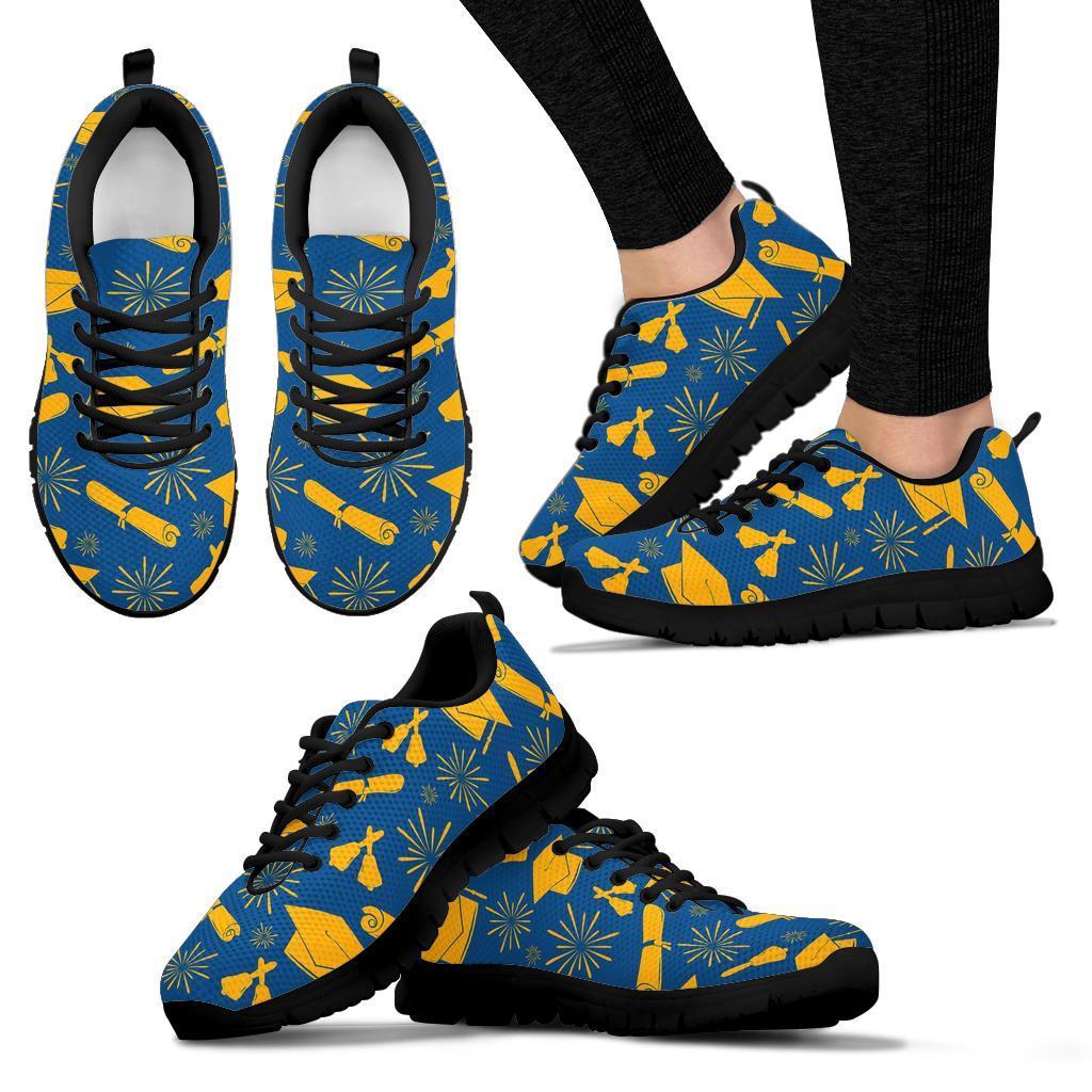 Graduation Pattern Print Sneaker Shoes For Men Women-grizzshop