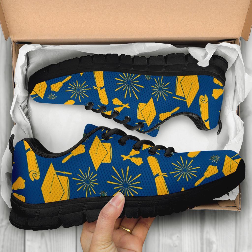 Graduation Pattern Print Sneaker Shoes For Men Women-grizzshop