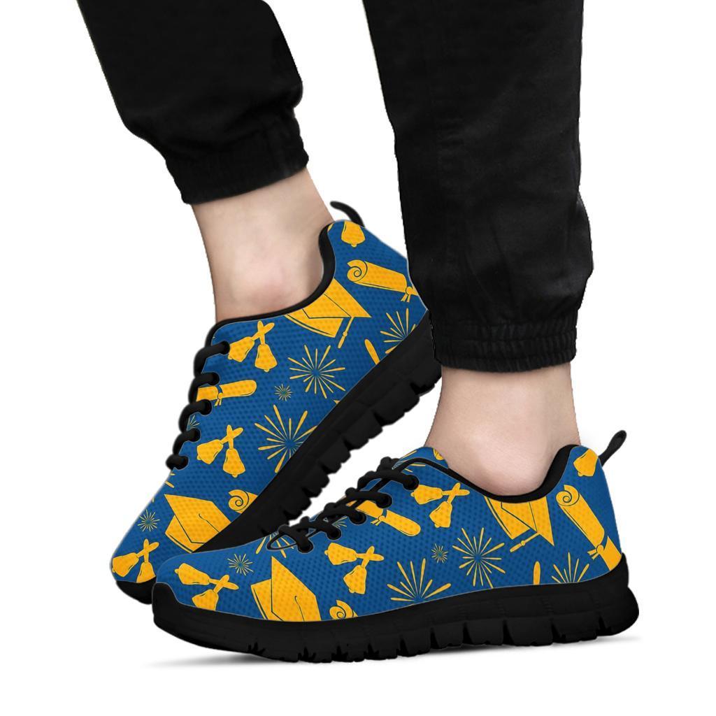 Graduation Pattern Print Sneaker Shoes For Men Women-grizzshop