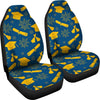 Graduation Pattern Print Universal Fit Car Seat Covers-grizzshop