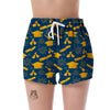 Graduation Pattern Print Women's Shorts-grizzshop