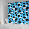 Graduation Print Pattern Bathroom Shower Curtain-grizzshop