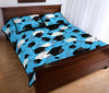 Graduation Print Pattern Bed Set Quilt-grizzshop