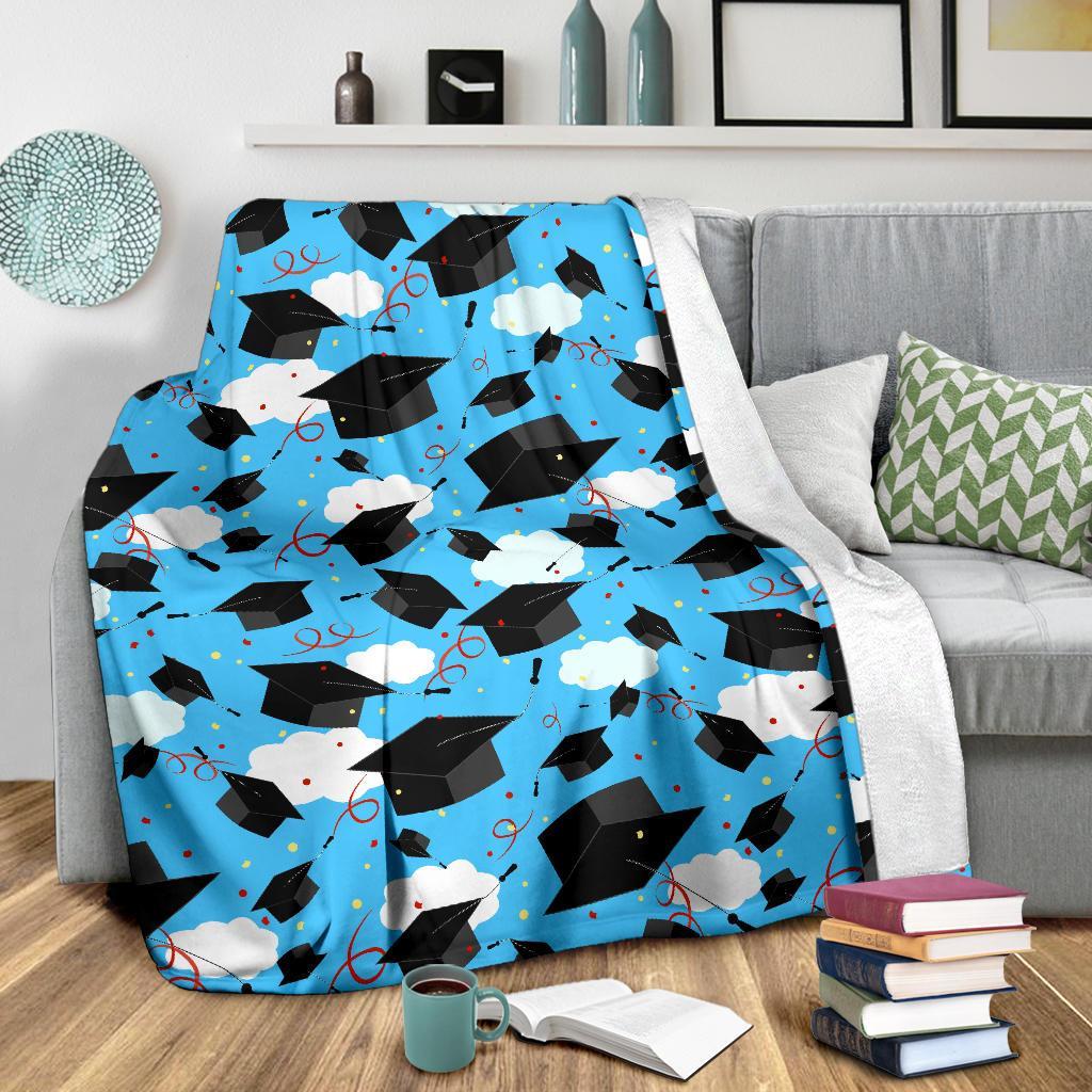 Graduation Print Pattern Blanket-grizzshop