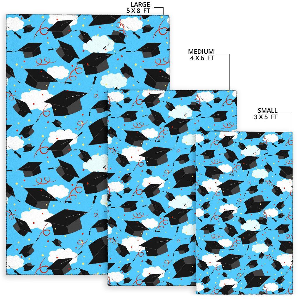 Graduation Print Pattern Floor Mat-grizzshop