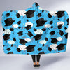 Graduation Print Pattern Hooded Blanket-grizzshop