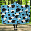 Graduation Print Pattern Hooded Blanket-grizzshop