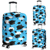 Graduation Print Pattern Luggage Cover Protector-grizzshop