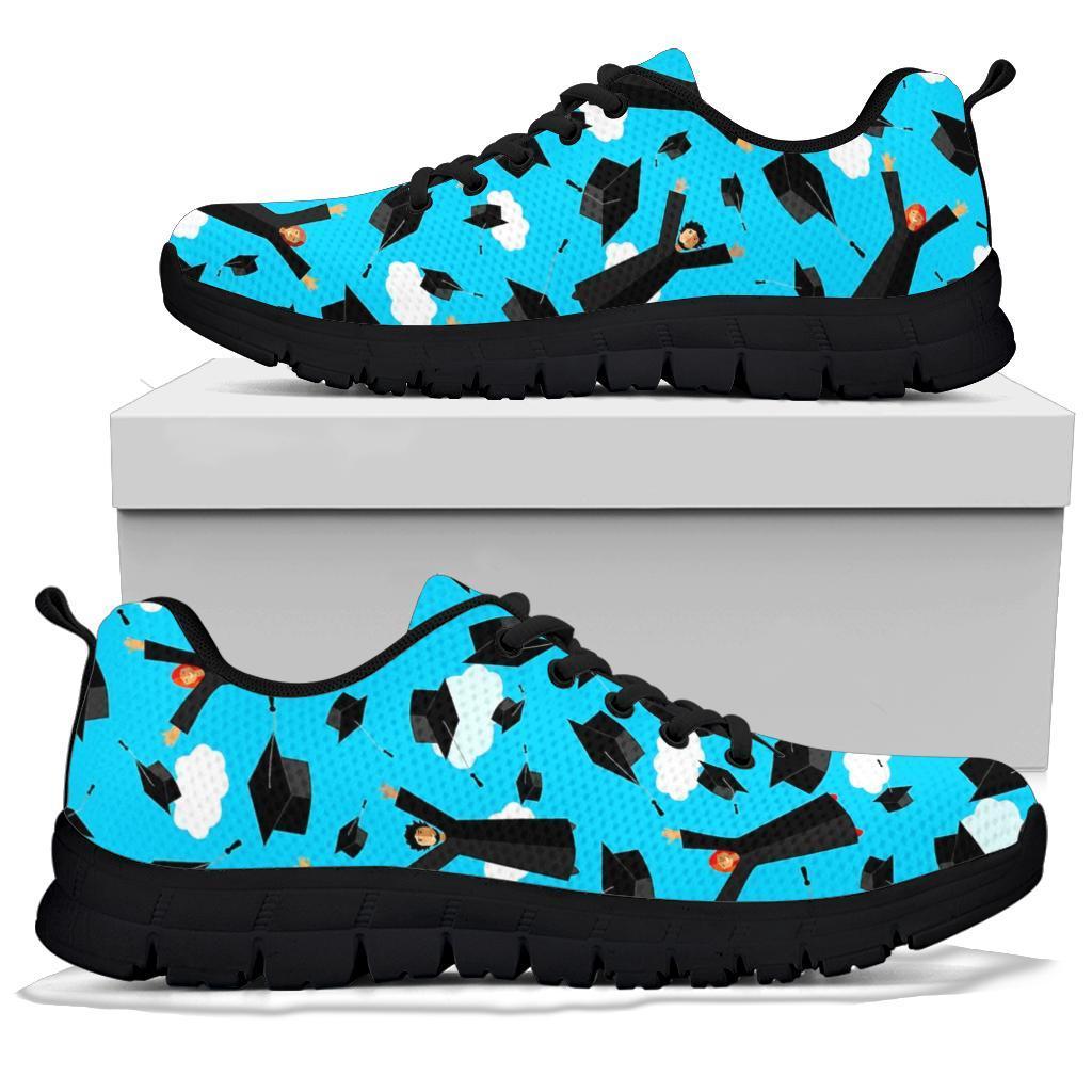 Graduation Day Pattern Print Sneaker Shoes For Men Women-grizzshop