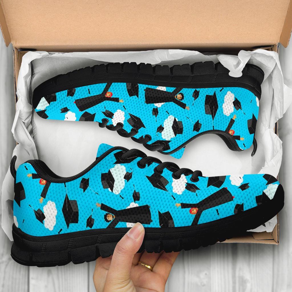 Graduation Day Pattern Print Sneaker Shoes For Men Women-grizzshop