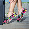 Graffiti Abstract Hiphop Lip Canvas Shoes-grizzshop