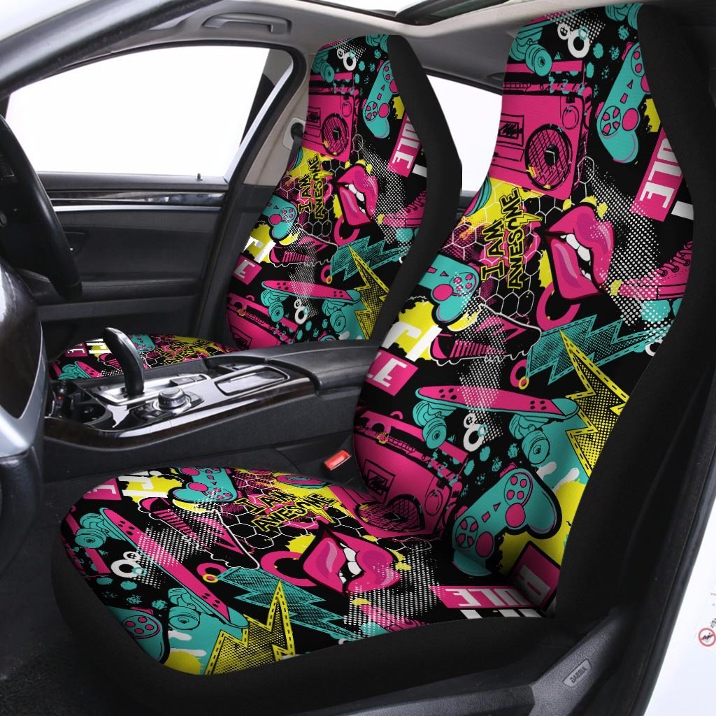 Graffiti Abstract Hiphop Lip Car Seat Covers-grizzshop