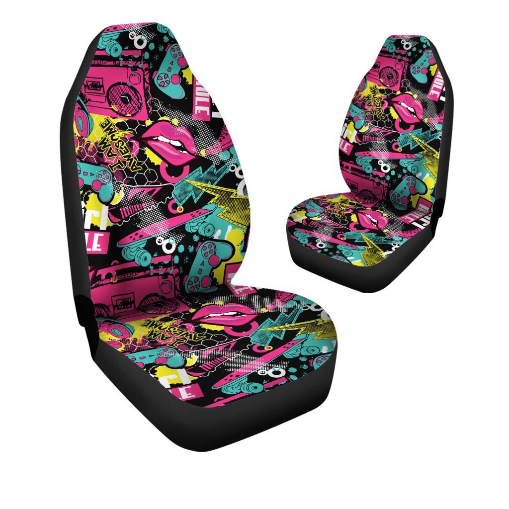 Graffiti Abstract Hiphop Lip Car Seat Covers-grizzshop