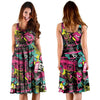 Graffiti Abstract Hiphop Lip Dress-grizzshop