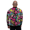 Graffiti Abstract Hiphop Lip Men's Bomber Jacket-grizzshop