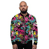 Graffiti Abstract Hiphop Lip Men's Bomber Jacket-grizzshop