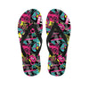 Graffiti Abstract Hiphop Lip Men's Flip Flops-grizzshop