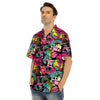 Graffiti Abstract Hiphop Lip Men’s Hawaiian Shirt-grizzshop