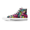 Graffiti Abstract Hiphop Lip Men's High Top Shoes-grizzshop