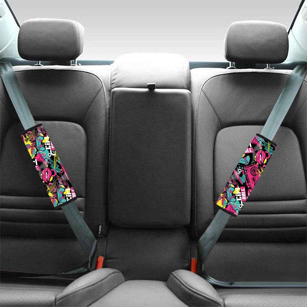 Graffiti Abstract Hiphop Lip Seat Belt Cover-grizzshop