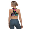 Graffiti Abstract Hiphop Lip Sports Bra-grizzshop