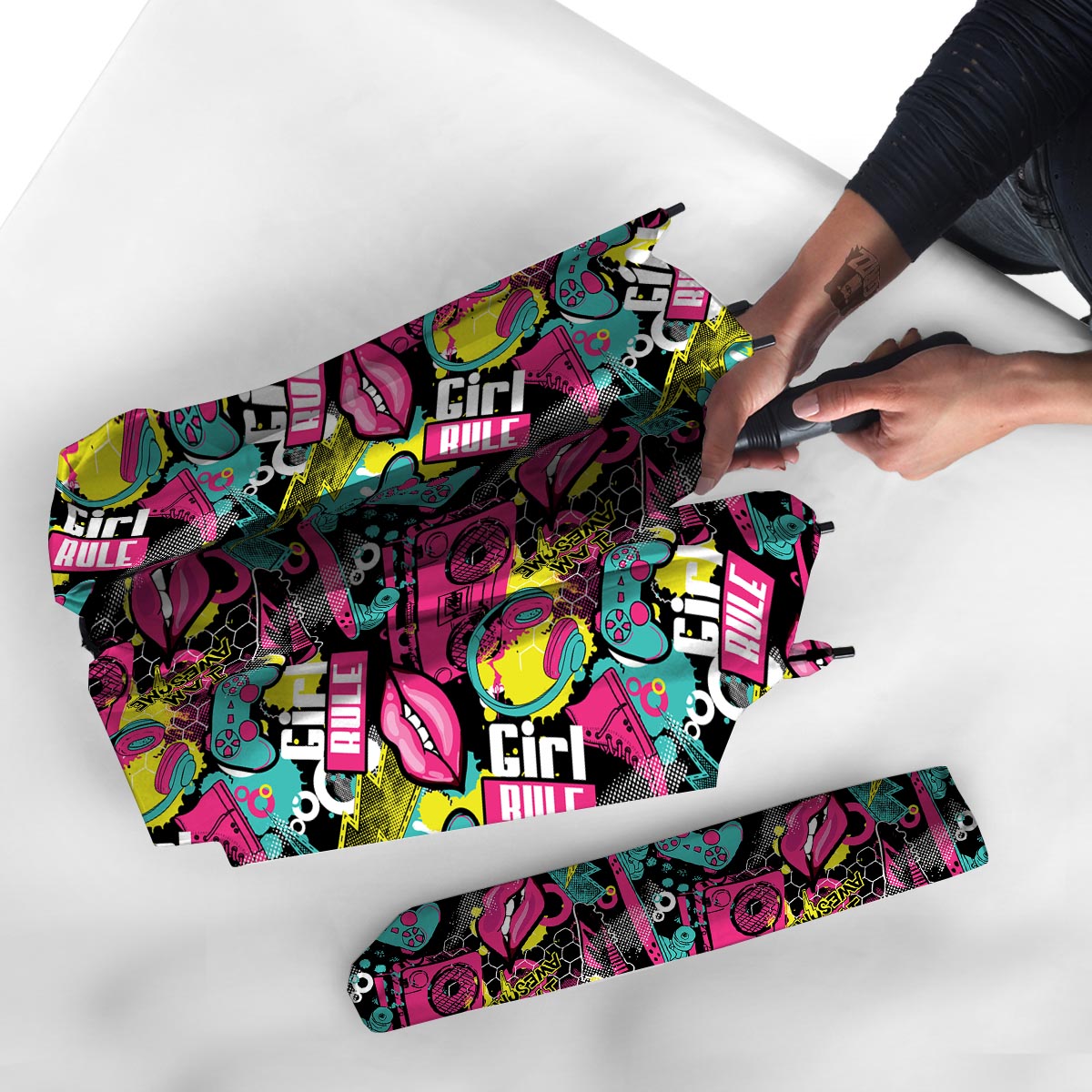 Graffiti Abstract Hiphop Lip Umbrella-grizzshop