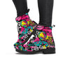 Graffiti Abstract Hiphop Lip Women's Boots-grizzshop