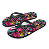 Graffiti Abstract Hiphop Lip Women's Flip Flops-grizzshop