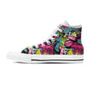 Graffiti Abstract Hiphop Lip Women's High Top Shoes-grizzshop
