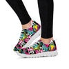 Graffiti Abstract Hiphop Lip Women's Sneakers-grizzshop