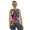 Graffiti Abstract Hiphop Lip Women's Tank Top-grizzshop