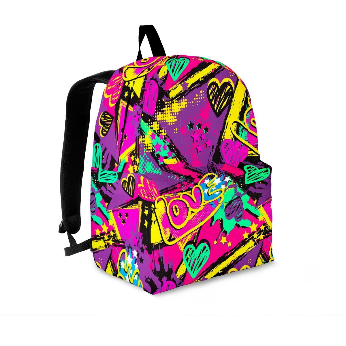 Graffiti Airbrush Love Print Backpack-grizzshop