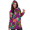 Graffiti Airbrush Love Print Hoodie Dress-grizzshop