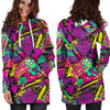 Graffiti Airbrush Love Print Hoodie Dress-grizzshop