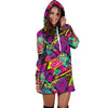 Graffiti Airbrush Love Print Hoodie Dress-grizzshop