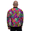 Graffiti Airbrush Love Print Men's Bomber Jacket-grizzshop