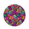 Graffiti Airbrush Love Print Round Rug-grizzshop