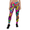 Graffiti Airbrush Love Print Women's Leggings-grizzshop