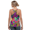 Graffiti Airbrush Love Print Women's Racerback Tank Top-grizzshop