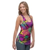 Graffiti Airbrush Love Print Women's Racerback Tank Top-grizzshop