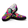 Graffiti Airbrush Love Print Women's Slip On Sneakers-grizzshop