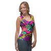 Graffiti Airbrush Love Print Women's Tank Top-grizzshop