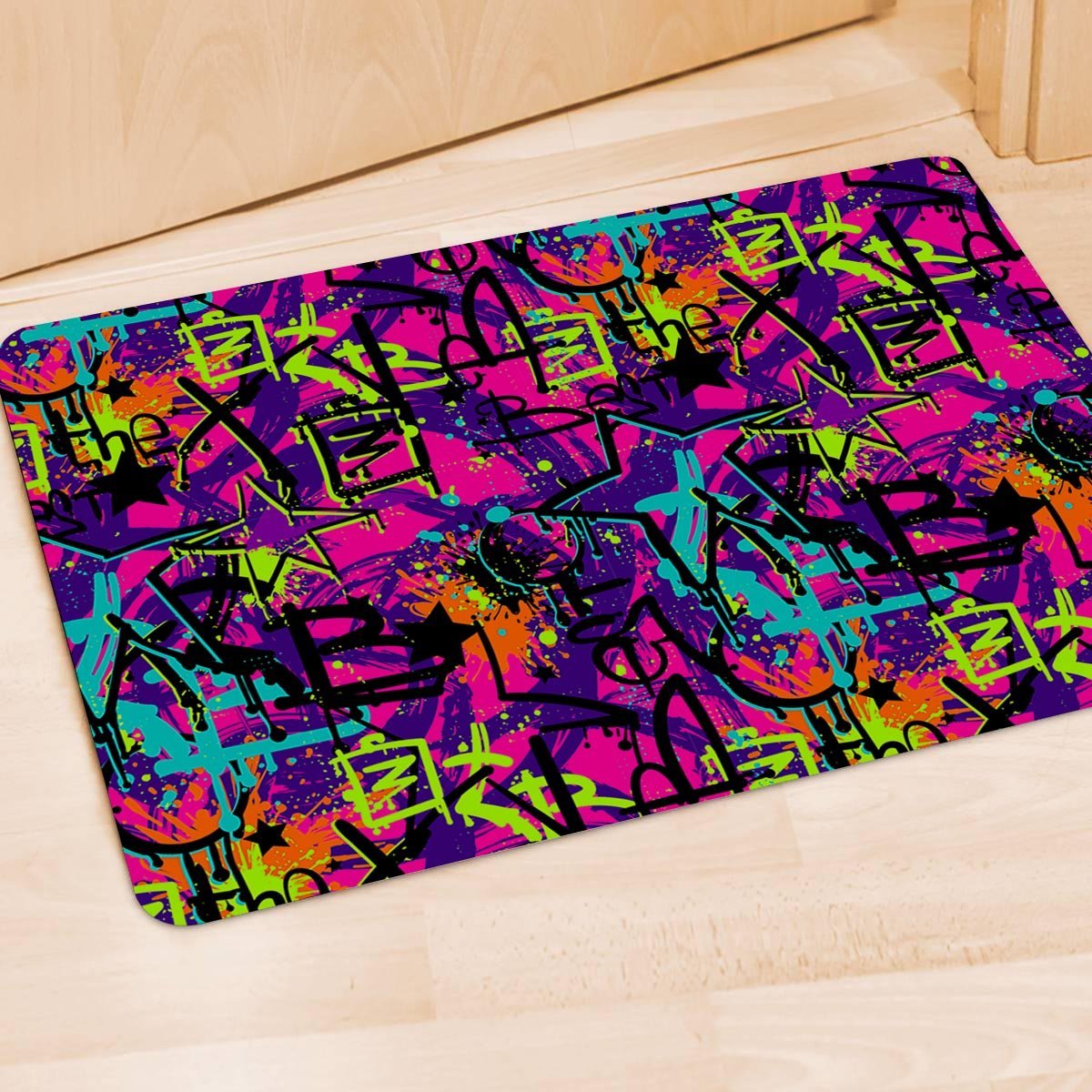 Graffiti Airbrush Print Door Mat-grizzshop