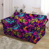 Graffiti Airbrush Print Loveseat Cover-grizzshop