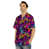 Graffiti Airbrush Print Men’s Hawaiian Shirt-grizzshop