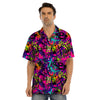 Graffiti Airbrush Print Men’s Hawaiian Shirt-grizzshop