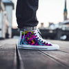 Graffiti Airbrush Print Men's High Top Shoes-grizzshop