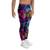 Graffiti Airbrush Print Men's Leggings-grizzshop