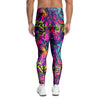 Graffiti Airbrush Print Men's Leggings-grizzshop