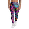 Graffiti Airbrush Print Men's Leggings-grizzshop